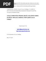 Download Could Composted Organic Waste Including Human Excreta Replace Chemical Fertilisers on UK Farms by Craig Embleton SN50700934 doc pdf