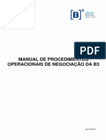 B3 - Manual de Procedimentos Operacionais de Negociacao