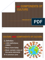 Culture and Components of Culture