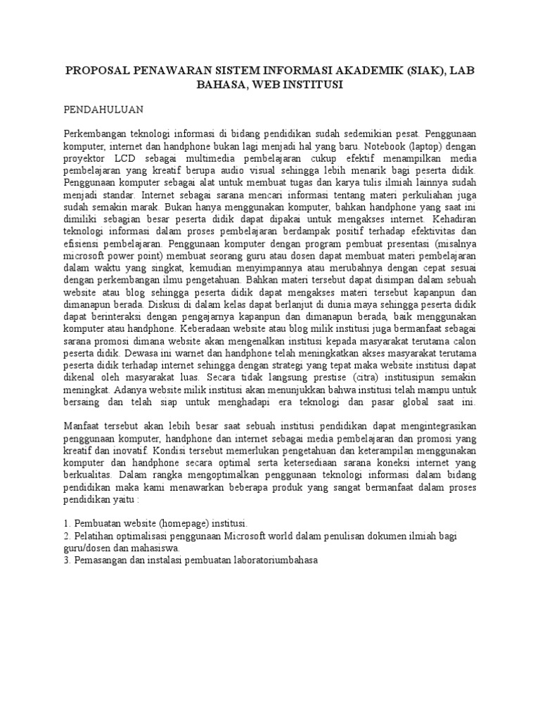 Contoh Rab Lab Komputer Pendidikan | PDF