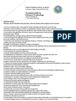 Fundamentals in Food Science Technology