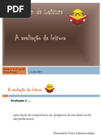 sessão 6, 2ª parte -  avaliação da  leitura