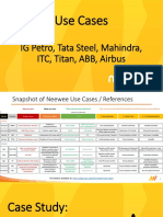 Use Cases: IG Petro, Tata Steel, Mahindra, ITC, Titan, ABB, Airbus