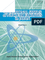 Operational Status of Nuclear Facilities in Japan 2010 Edition by The Japan Nuclear Energy Safety Organization