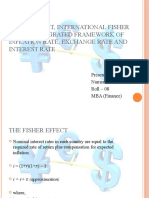 Fisher Effect, International Fisher Effect, Integrated Framework of Inflation Rate, Exchange Rate and Interest Rate