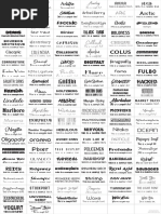 Fonts Cheat Sheet | PDF | Typefaces | Typography