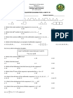 1 Quarter Examination in Math 10: Lidong High School