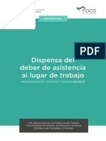 Dispensa Del Deber de Asistencia Al Lugar de Trabajo Procedimientos Vigentes - Versión 030521 (1)