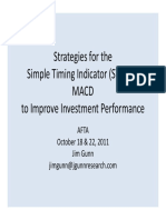 Strategies For The Simple Timing Indicator (STI) and Macd To Improve Investment Performance