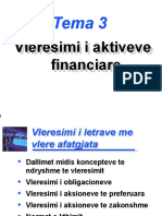 Tema 3 - Vleresimi I Aktiveve Financiare