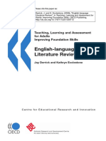 English-Language Literature Review: Teaching, Learning and Assessment For Adults Improving Foundation Skills