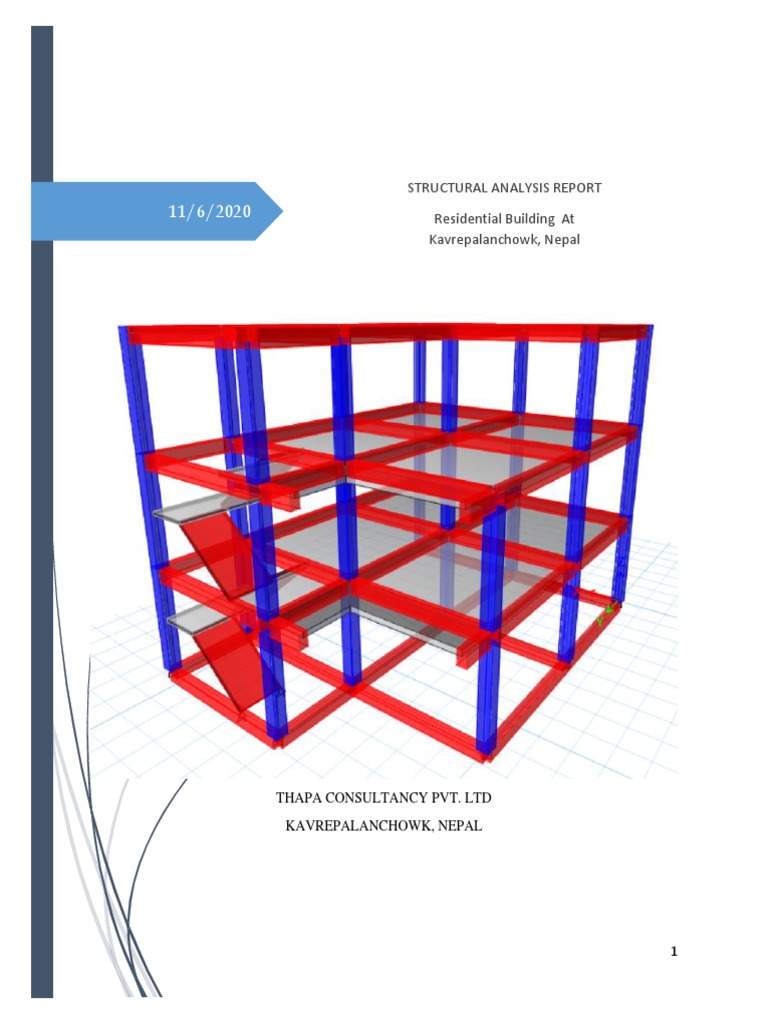 Structural Analysis Report for Residential Building | PDF | Beam ...