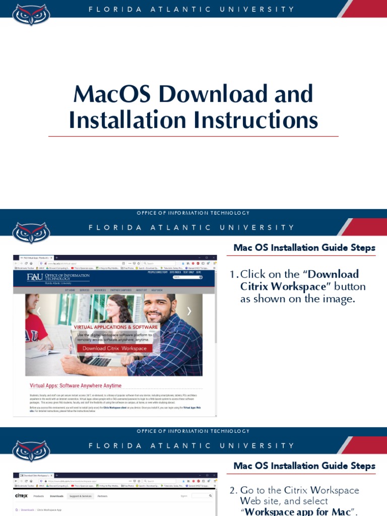 Citrix Workspace Installation for MacOS | PDF | Citrix Systems | Mac Os