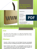 SSL Implementation Using Double Imposed Cryptography: Submitted By: Rakshith.R Ravichandra.M.C Vikash.M