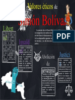 Infografía Valores Éticos de Simón Bolívar. Ángel González, Cátedra II, 6s.