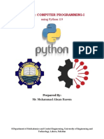 Mct-242: Computer Programming-I: Using Python 3.9