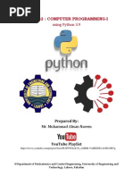 Mct-242: Computer Programming-I: Using Python 3.9