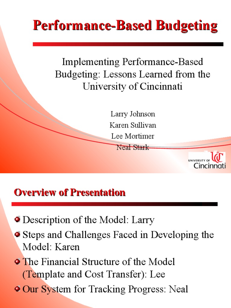 Performance-Based Budgeting Overview | PDF | Budget | Subsidy