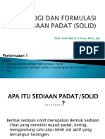 Definisi Sediaan-Padat