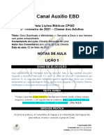 Canal Auxílio EBD: Revista Lições Bíblicas CPAD 2º Trimestre de 2021 - Classe Dos Adultos