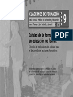 Calidad de la Formación Educacional