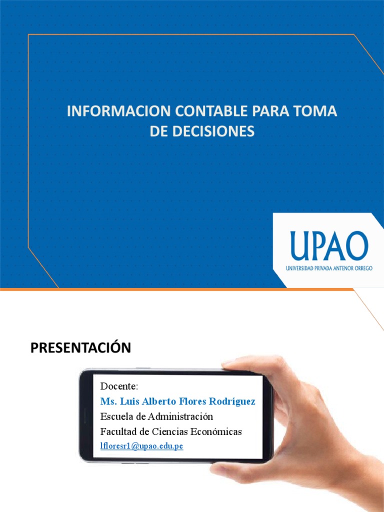 3era Semana INFORMACION CONTABLE PARA TOMA DE DECISIONES | PDF