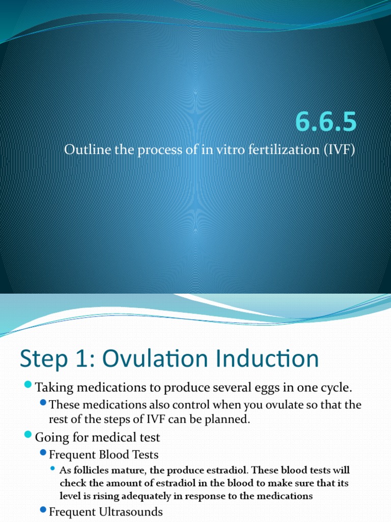 Outline The Process of in Vitro Fertilization (IVF) | PDF