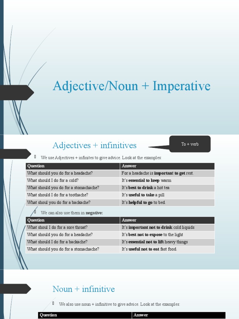 Adjectives and Advice for Ailments | PDF | Self-Improvement | Lifestyle