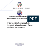 Intercambio Comercial de República Dominicana: Fuera de Área de Tratados