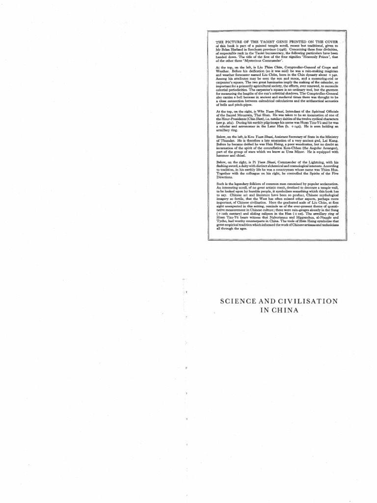 Needham Joseph Science and Civilisation in China Vol 51 Chemistry and Chemical Technology Paper