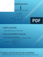 resumo taxa de mortalidade geografia