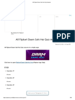 All Flipkart Daam Sahi Hai Quiz Answers