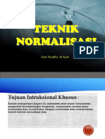 Pertemuan 6 Teknik Normalisasi