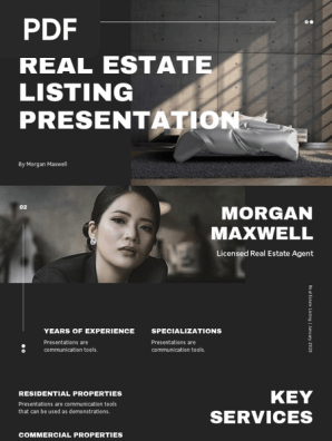 Black and White Modern Listing Presentation