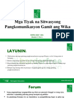 Module 5 - Mga Tiyak Na Sitwasyong Pangkomunikasyon (Part1)
