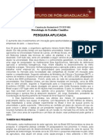 8 - Metodologia do Trabalho Científico e Orientação de TCC - Pesquisa aplicada