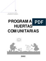 Programa Huertas Comunitarias 2002