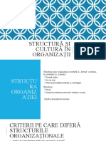 Structura si cultura in organizatii