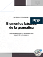 Elementos Básicos de La Gramática