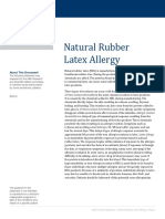 Natural Rubber Latex Allergy: About This Document