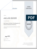 Time Management Certificate