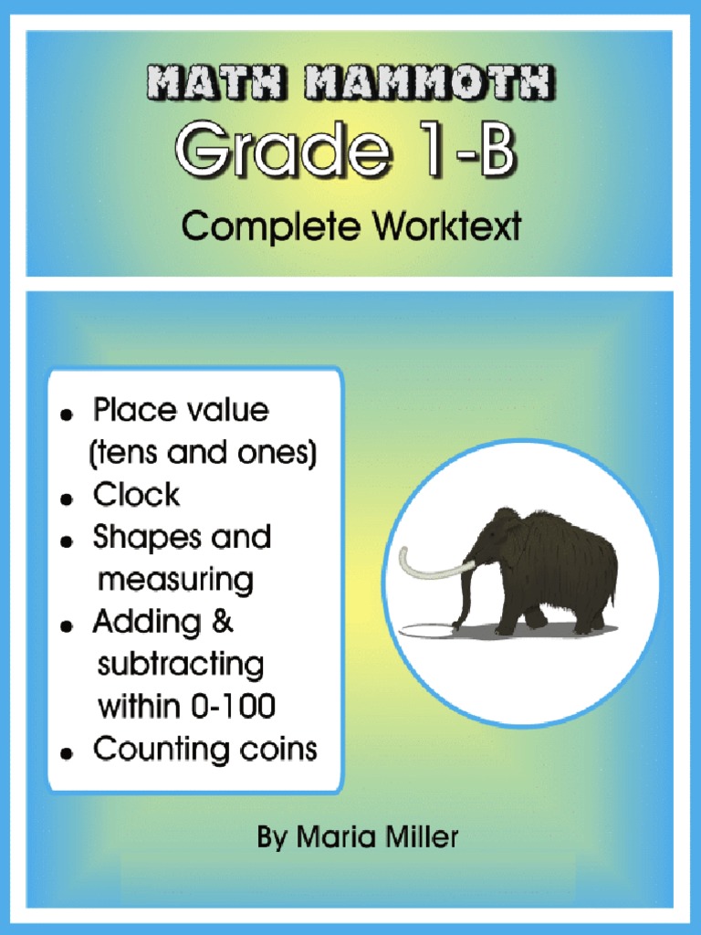 MathMammoth Grade1B noPW | PDF | Teaching Mathematics