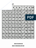 Super Simple 100s Chart for Math