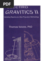 Download Thomas F Valone 2005 Electrogravitics II Validating Reports on a New Propulsion Methodology ISBN 0964107090 by britt1 SN50709650 doc pdf