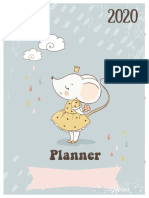 planner Cute Mouse Ideia Criativa