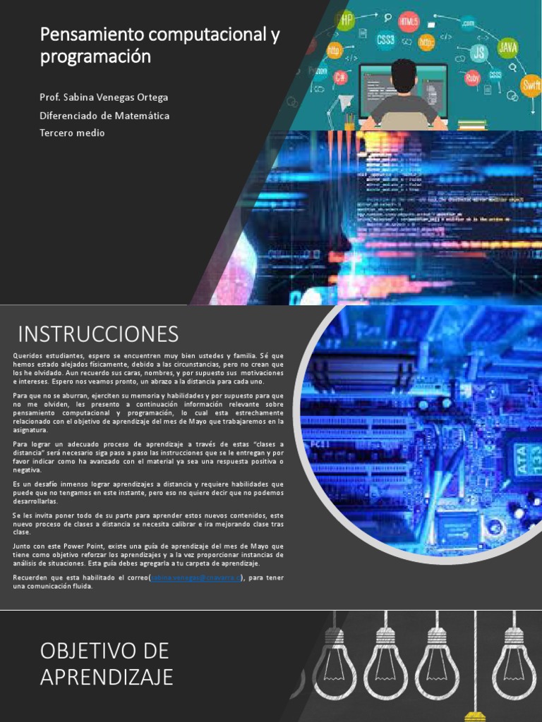 Pensamiento Computacional en Programación | PDF | Algoritmos | Script Java