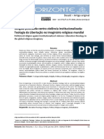 Religião Politizada Contra Violencia Institucionalizada - Horizonte 2014