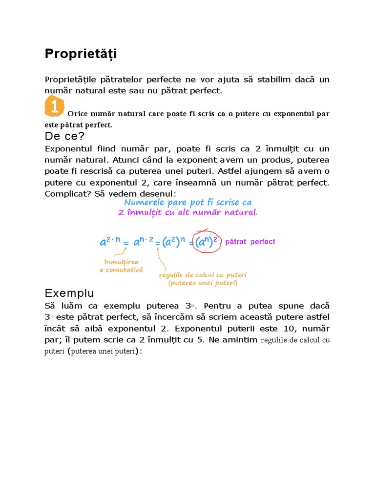 Numere Patrate Perfecte | PDF