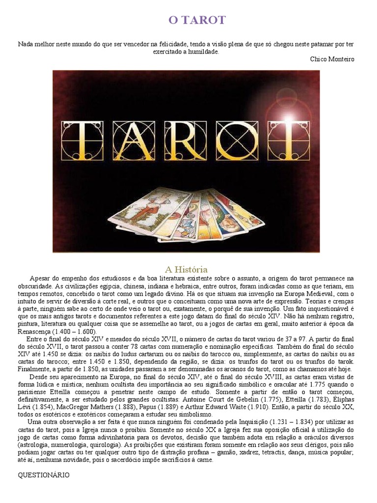 Tarot Gratuito das Bruxas  Venha Jogar (1) Carta Grátis Online 🔥