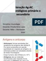 Testes sorológicos primário e secundário para detecção de anticorpos